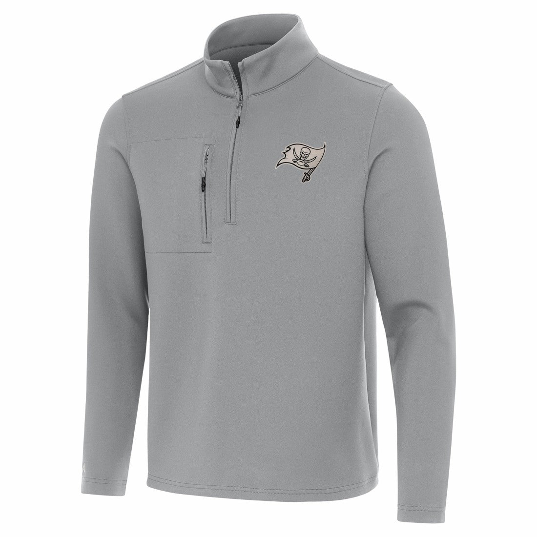 Tampa Bay Buccaneers Antigua Insider Quarter-Zip Jacket - Gray outlet