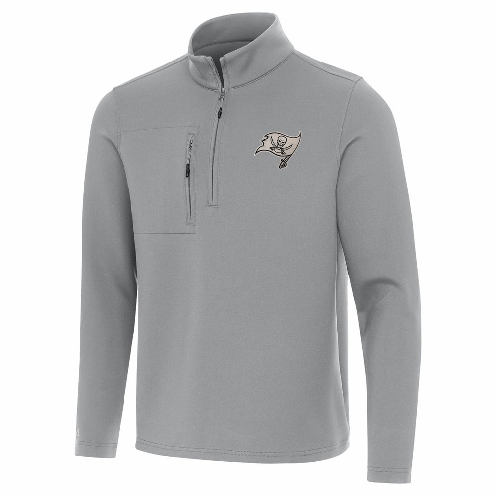 Tampa Bay Buccaneers Antigua Insider Quarter-Zip Jacket - Gray outlet