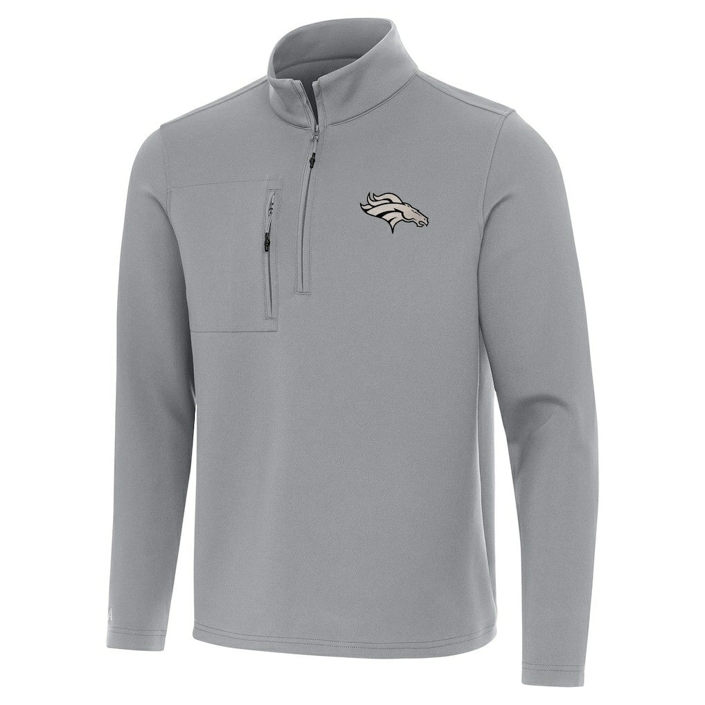 Denver Broncos Antigua Insider Quarter-Zip Jacket - Gray sale