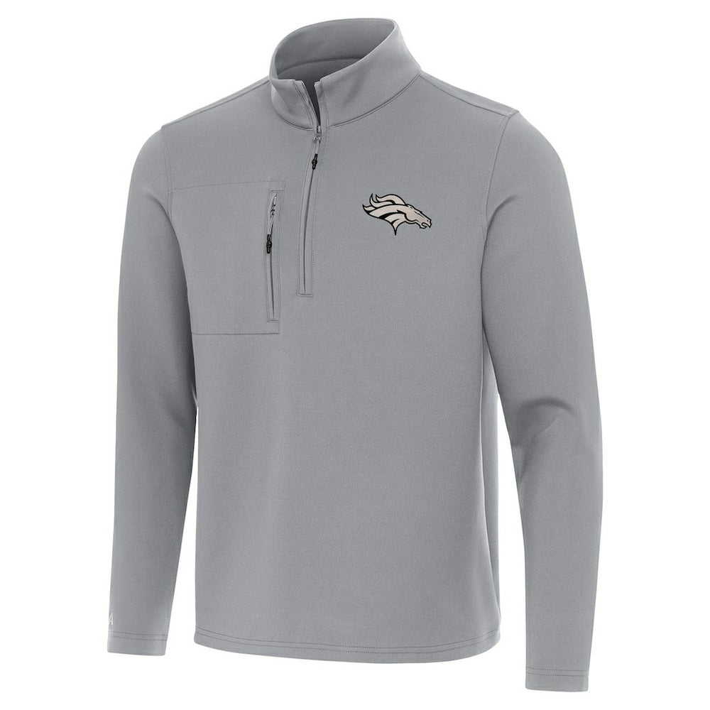 Denver Broncos Antigua Insider Quarter-Zip Jacket - Gray sale