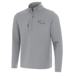 Denver Broncos Antigua Insider Quarter-Zip Jacket - Gray sale