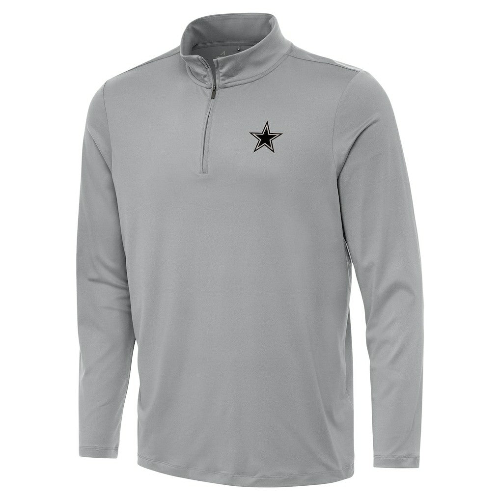 Dallas Cowboys Antigua Reprocess Quarter-Zip Top - Gray outlet