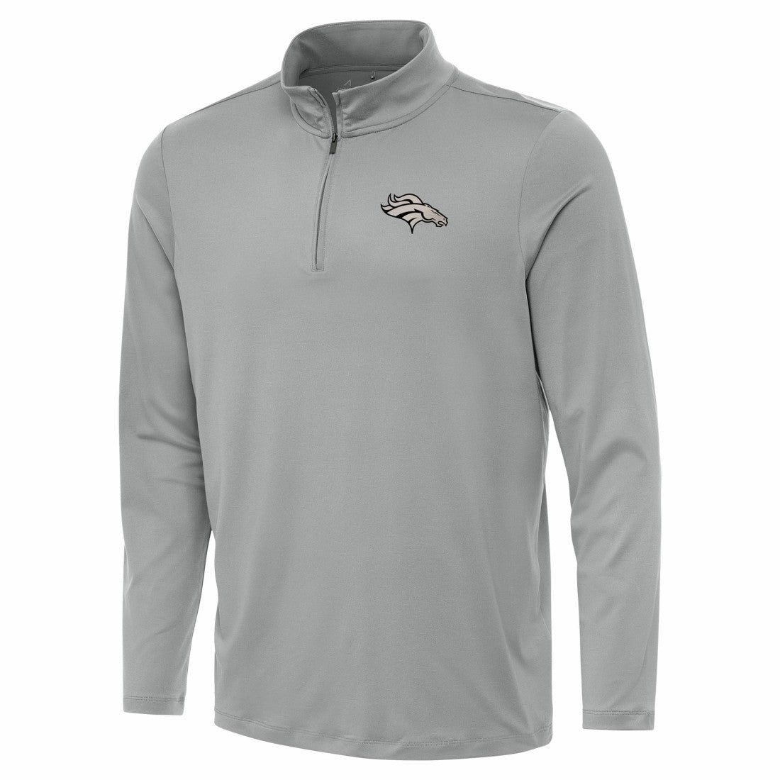 Denver Broncos Antigua Reprocess Quarter-Zip Top - Gray outlet