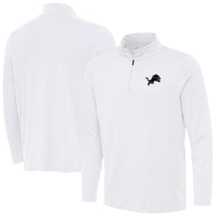 Detroit Lions Antigua Reprocess Quarter-Zip Top - White online