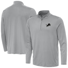 Detroit Lions Antigua Reprocess Quarter-Zip Top - Gray discount