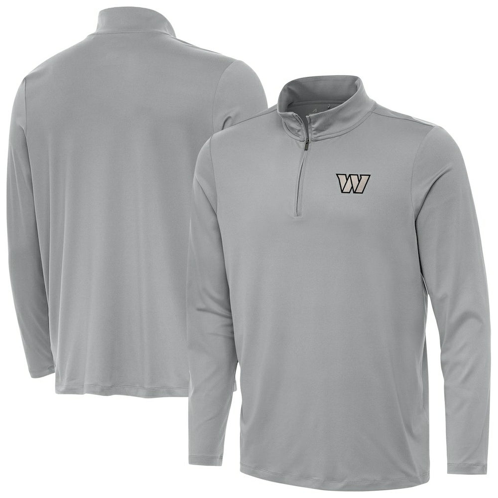 Washington Commanders Antigua Reprocess Quarter-Zip Top - Gray discount
