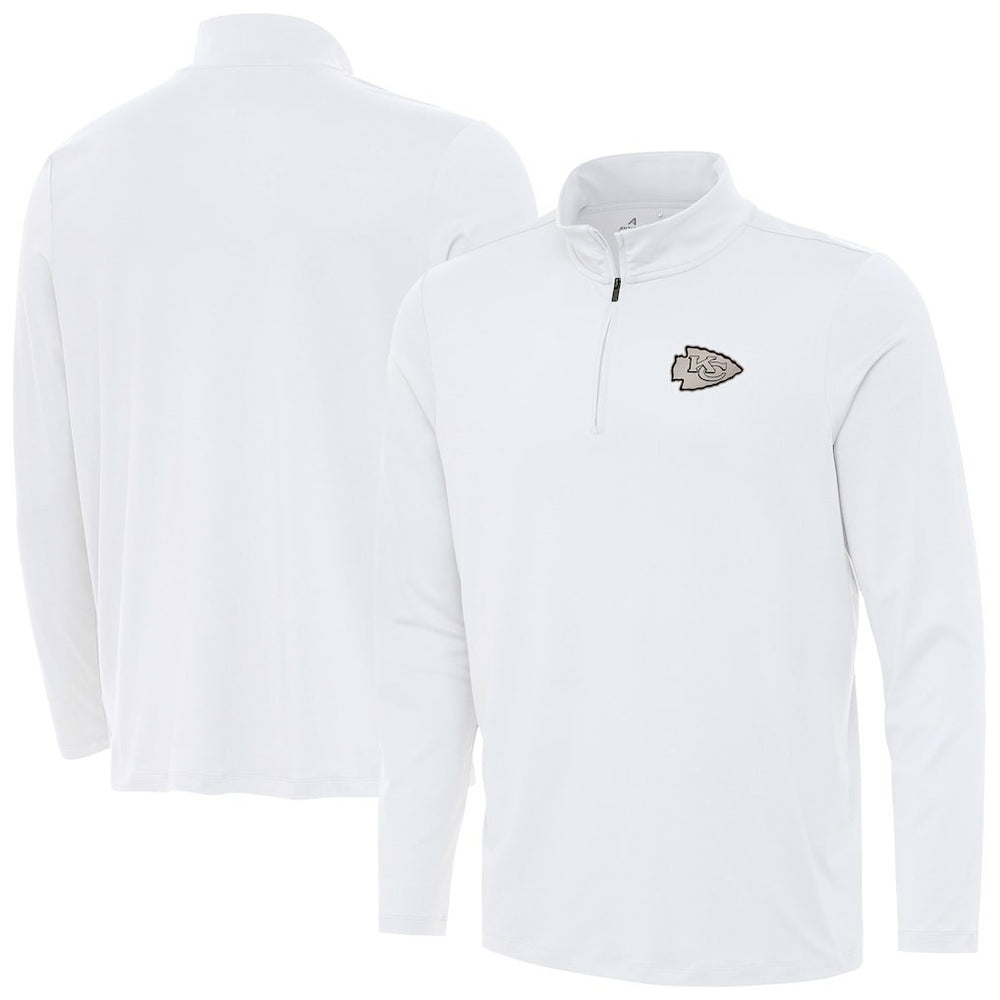 Kansas City Chiefs Antigua Reprocess Quarter-Zip Top - White sale