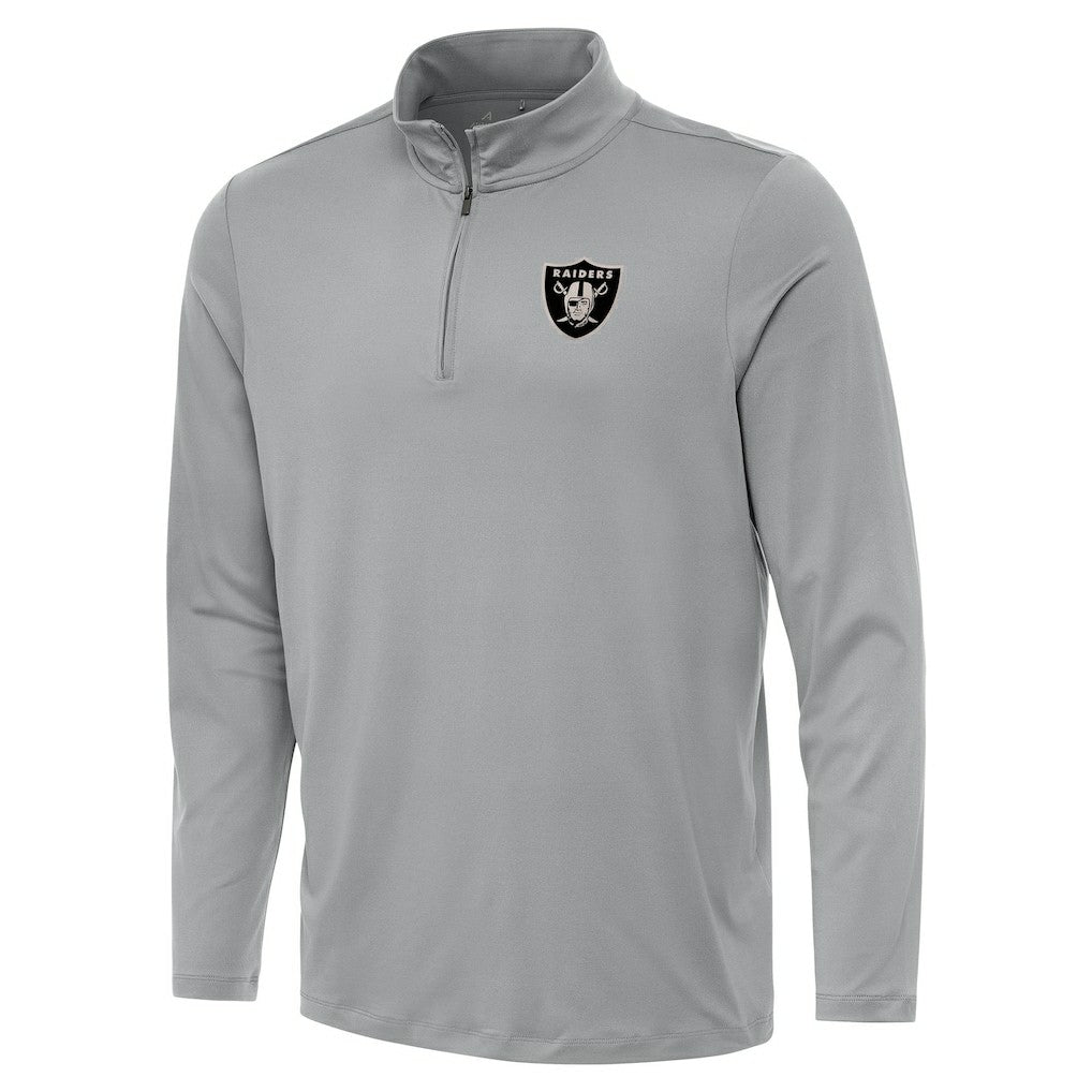 Las Vegas Raiders Antigua Reprocess Quarter-Zip Top - Gray online