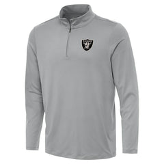 Las Vegas Raiders Antigua Reprocess Quarter-Zip Top - Gray online