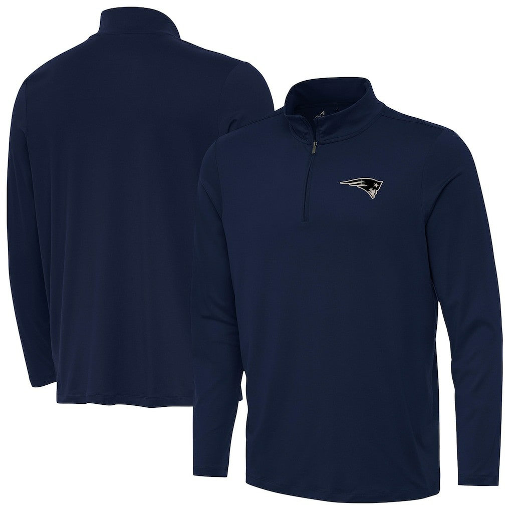 New England Patriots Antigua Reprocess Quarter-Zip Top - Navy for sale