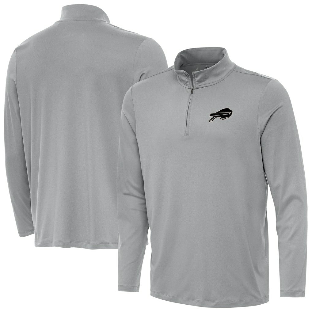 Buffalo Bills Antigua Reprocess Quarter-Zip Top - Gray outlet