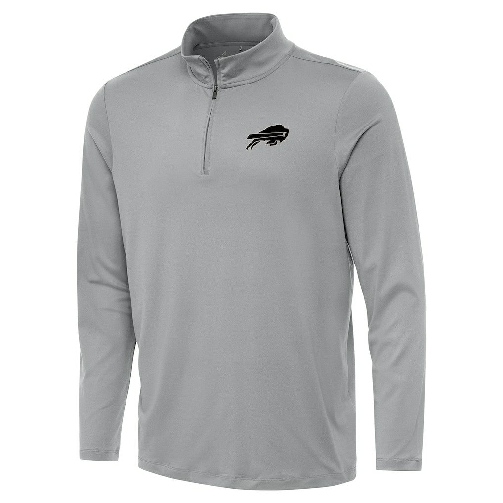 Buffalo Bills Antigua Reprocess Quarter-Zip Top - Gray outlet
