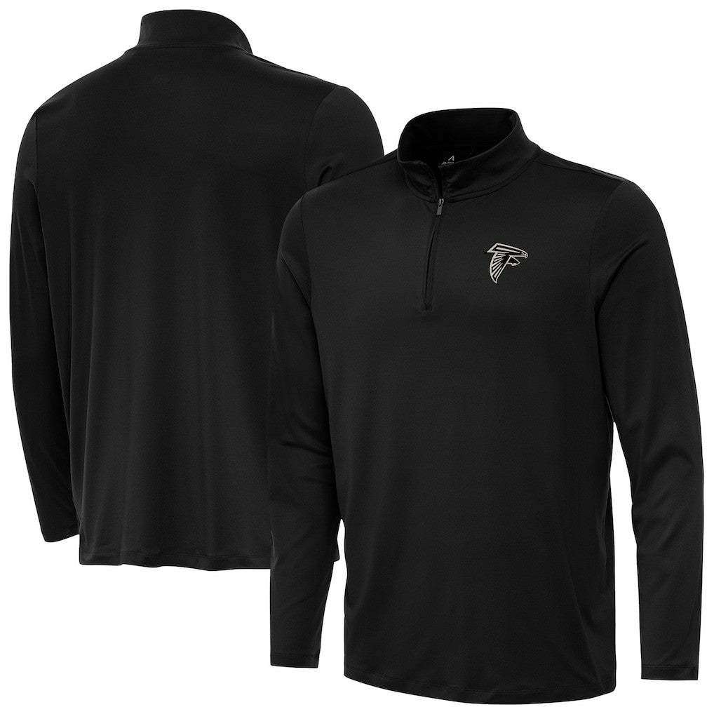 Atlanta Falcons Antigua Reprocess Quarter-Zip Top - Black discount