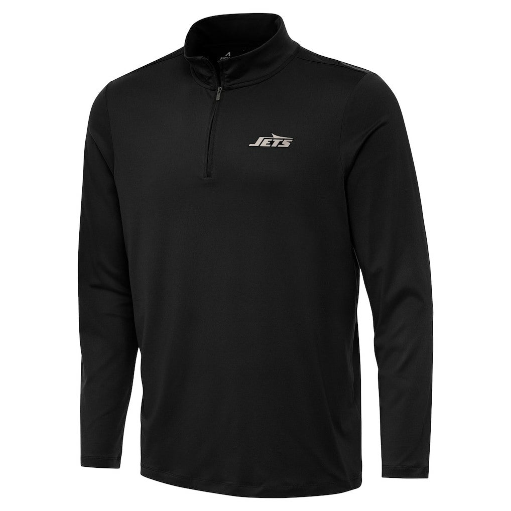 New York Jets Antigua Reprocess Quarter-Zip Top - Black cheap
