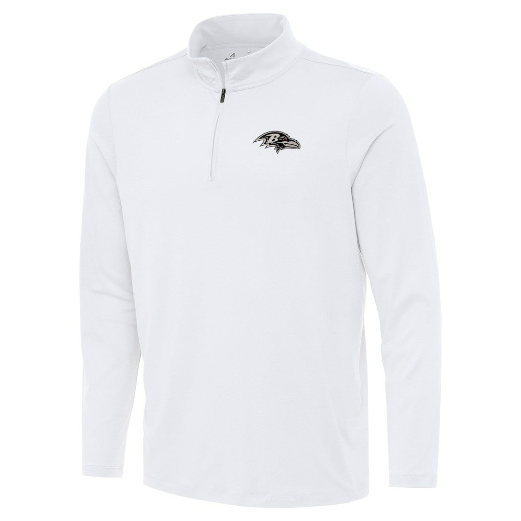 Baltimore Ravens Antigua Reprocess Quarter-Zip Top - White for sale