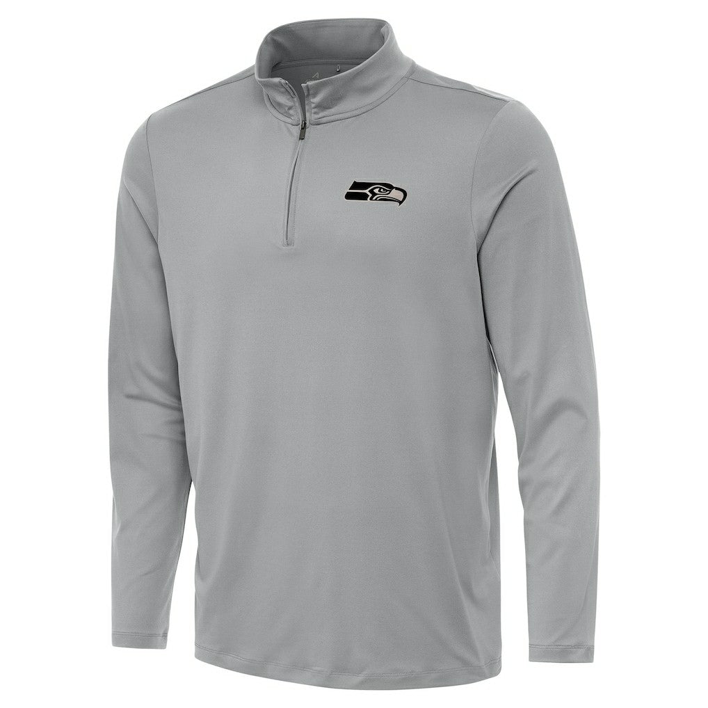 Seattle Seahawks Antigua Reprocess Quarter-Zip Top - Gray outlet