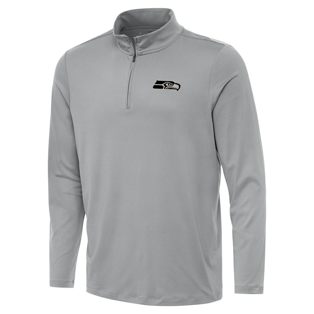 Seattle Seahawks Antigua Reprocess Quarter-Zip Top - Gray outlet