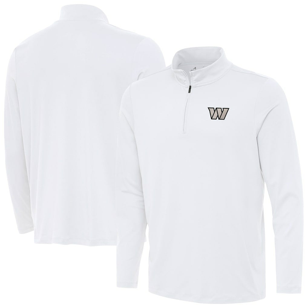 Washington Commanders Antigua Reprocess Quarter-Zip Top - White for sale