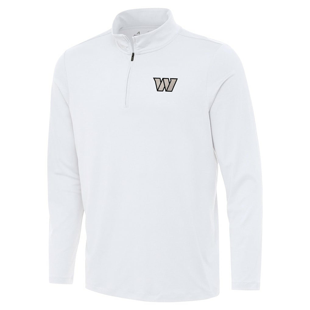 Washington Commanders Antigua Reprocess Quarter-Zip Top - White for sale