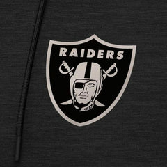 Las Vegas Raiders Antigua Spikes Raglan Quarter-Zip Hoodie - Heather Black online