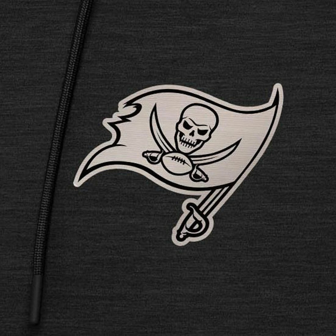 Tampa Bay Buccaneers Antigua Spikes Raglan Quarter-Zip Hoodie - Heather Black outlet