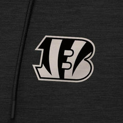 Cincinnati Bengals Antigua Spikes Raglan Quarter-Zip Hoodie - Heather Black sale