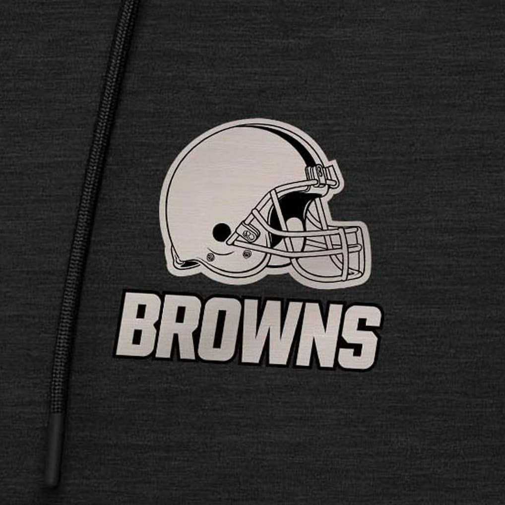 Cleveland Browns Antigua Spikes Raglan Quarter-Zip Hoodie - Heather Black cheap