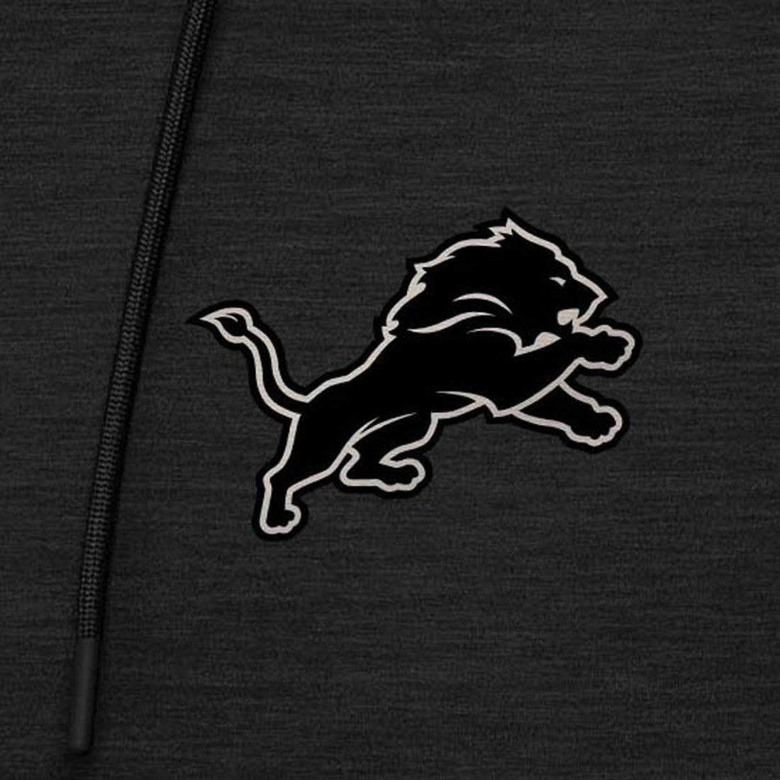 Detroit Lions Antigua Spikes Raglan Quarter-Zip Hoodie - Heather Black discount