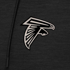 Atlanta Falcons Antigua Spikes Raglan Quarter-Zip Hoodie - Heather Black outlet