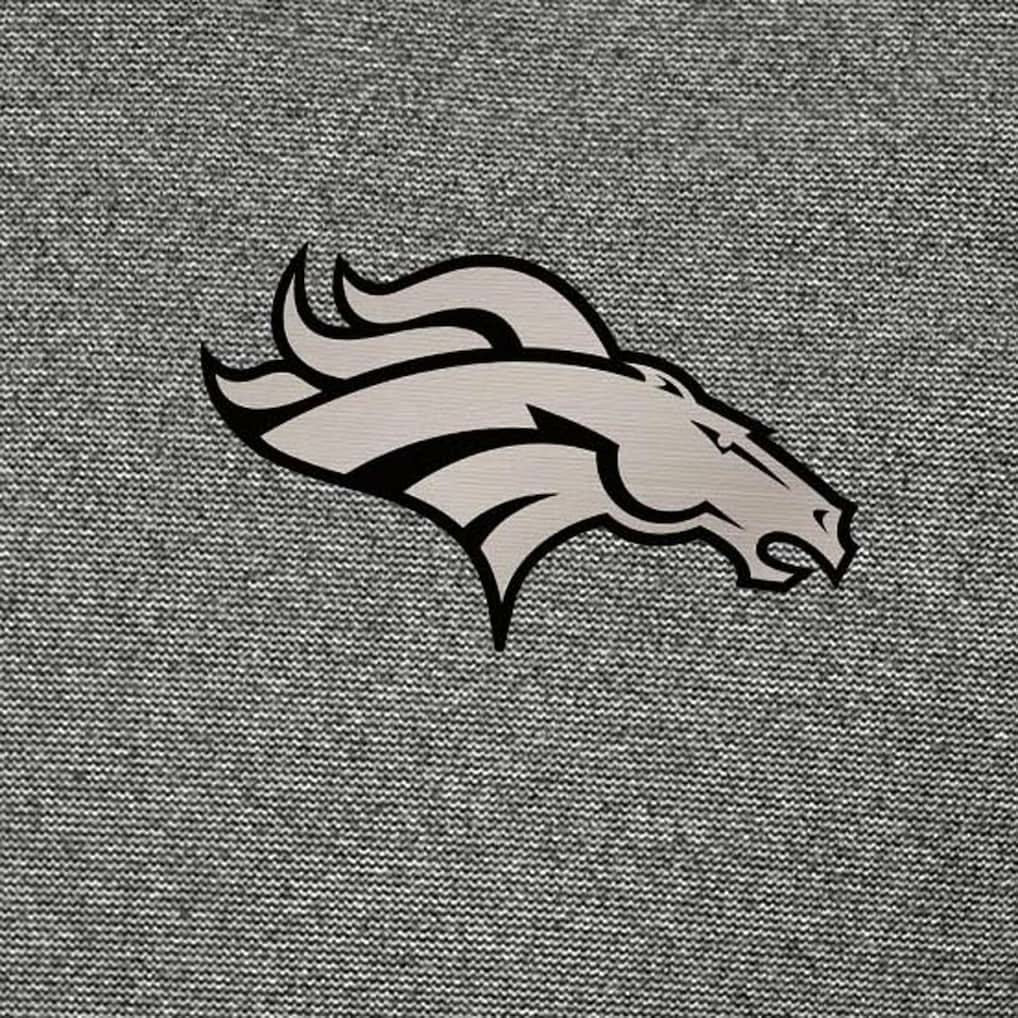 Denver Broncos Antigua Subtle Quarter-Zip Top - Heather Black for sale