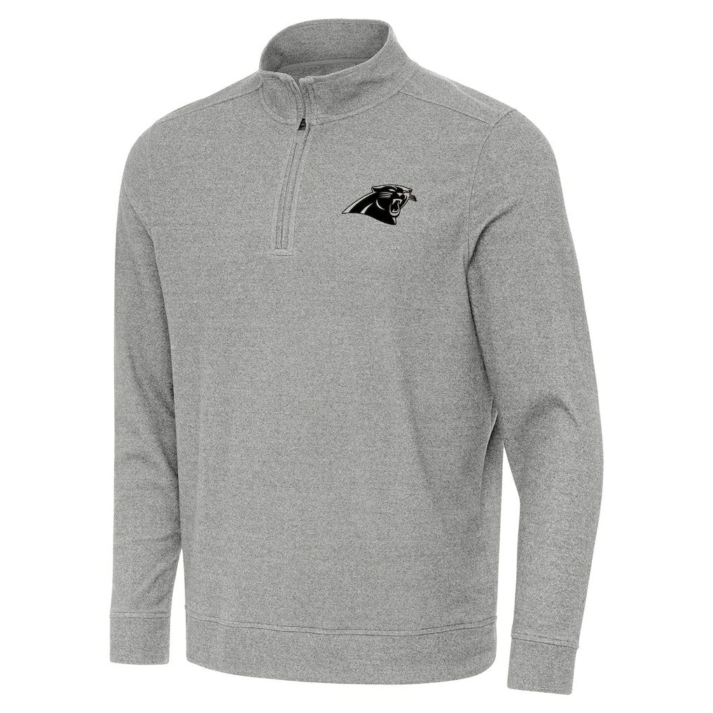 Carolina Panthers Antigua Subtle Quarter-Zip Top - Heather Gray online