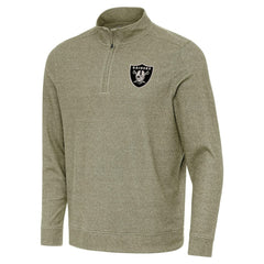 Las Vegas Raiders Antigua Subtle Quarter-Zip Top - Heather Olive online