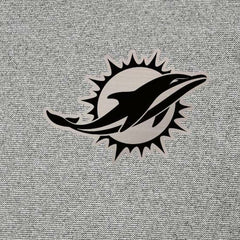 Miami Dolphins Antigua Subtle Quarter-Zip Top - Heather Gray on sale