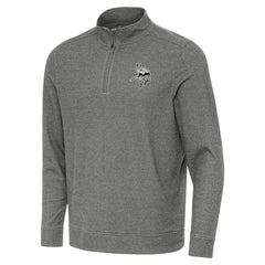 Minnesota Vikings Antigua Subtle Quarter-Zip Top - Heather Black sale