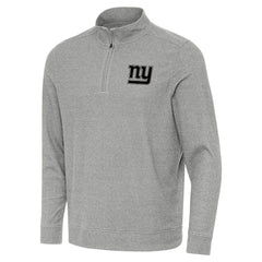 New York Giants Antigua Subtle Quarter-Zip Top - Heather Gray discount