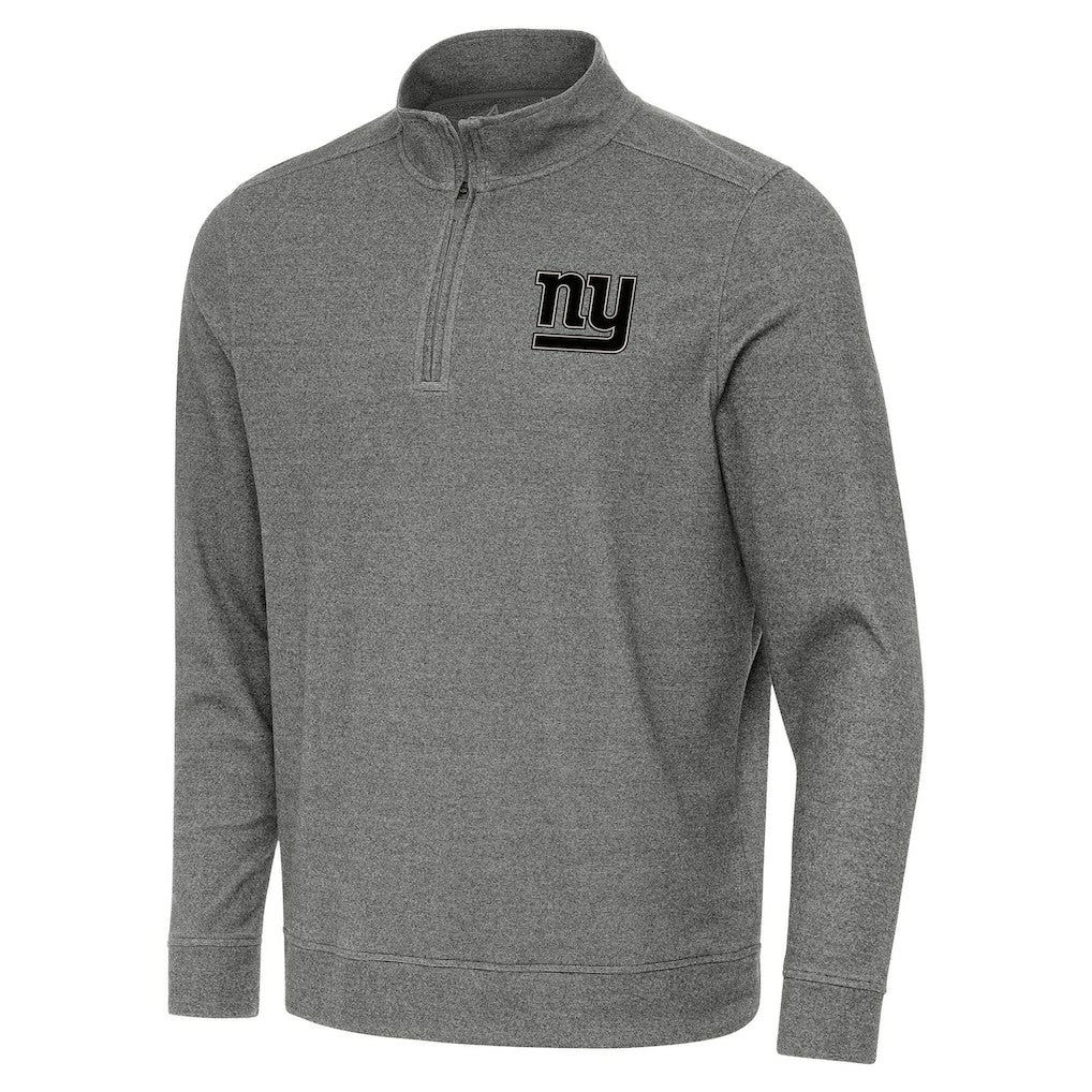 New York Giants Antigua Subtle Quarter-Zip Top - Heather Black cheap
