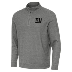 New York Giants Antigua Subtle Quarter-Zip Top - Heather Black cheap