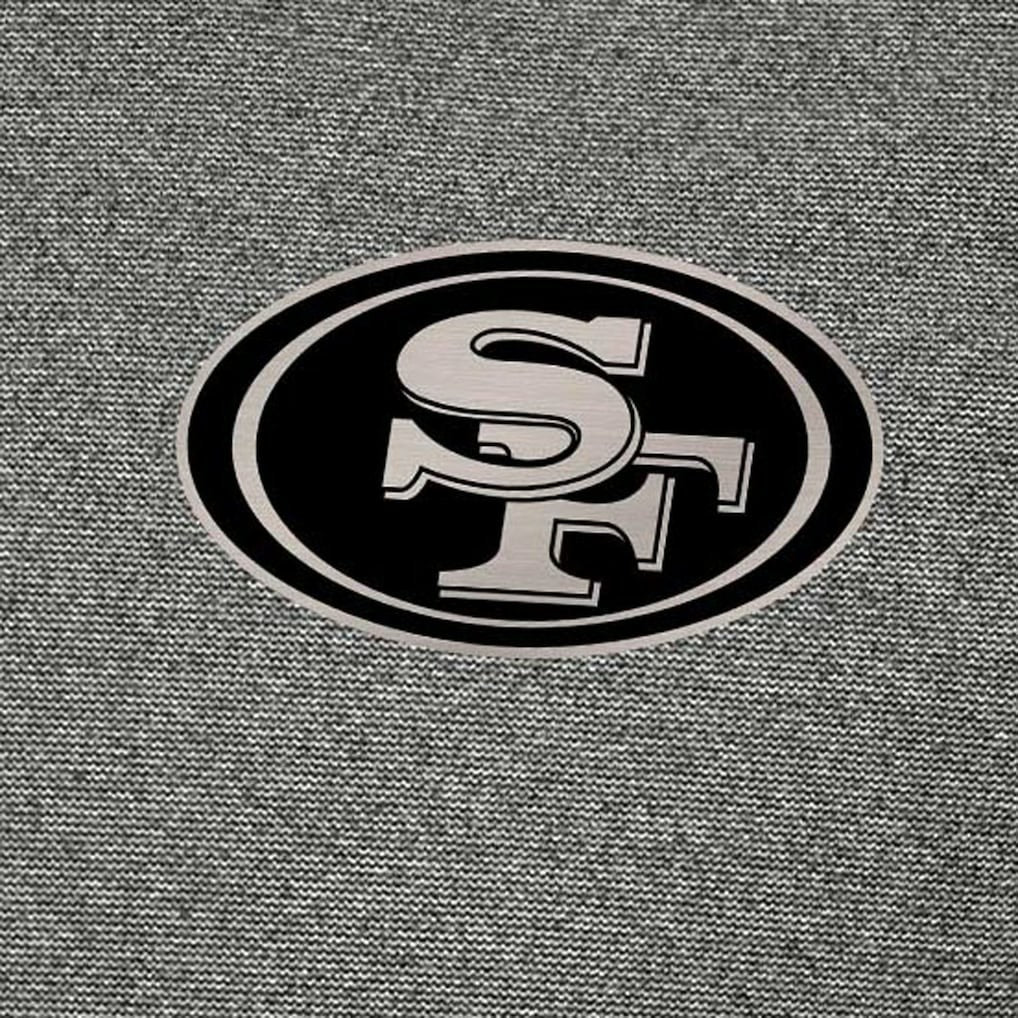 San Francisco 49ers Antigua Subtle Quarter-Zip Top - Heather Black for sale