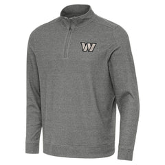 Washington Commanders Antigua Subtle Quarter-Zip Top - Heather Black outlet