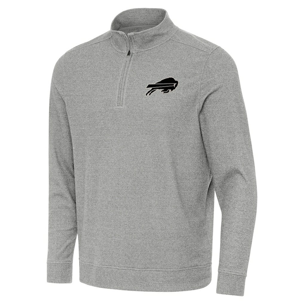 Buffalo Bills Antigua Subtle Quarter-Zip Top - Heather Gray outlet