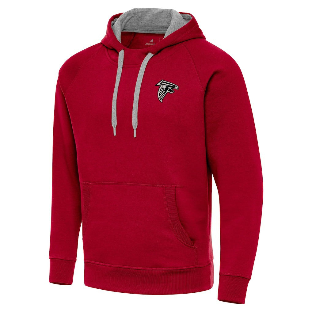 Atlanta Falcons Antigua Brushed Carbon Victory Pullover Hoodie - Red for sale