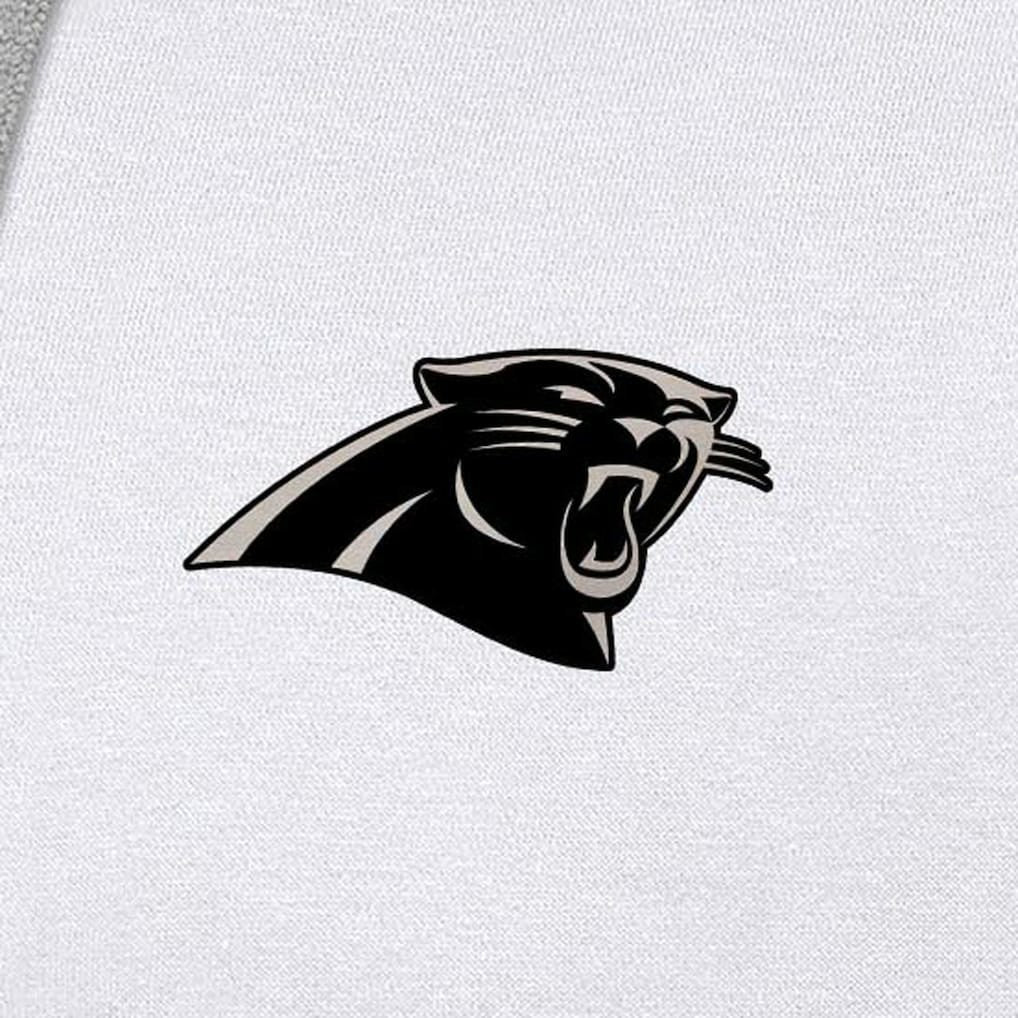 Carolina Panthers Antigua Brushed Carbon Victory Pullover Hoodie - White for sale