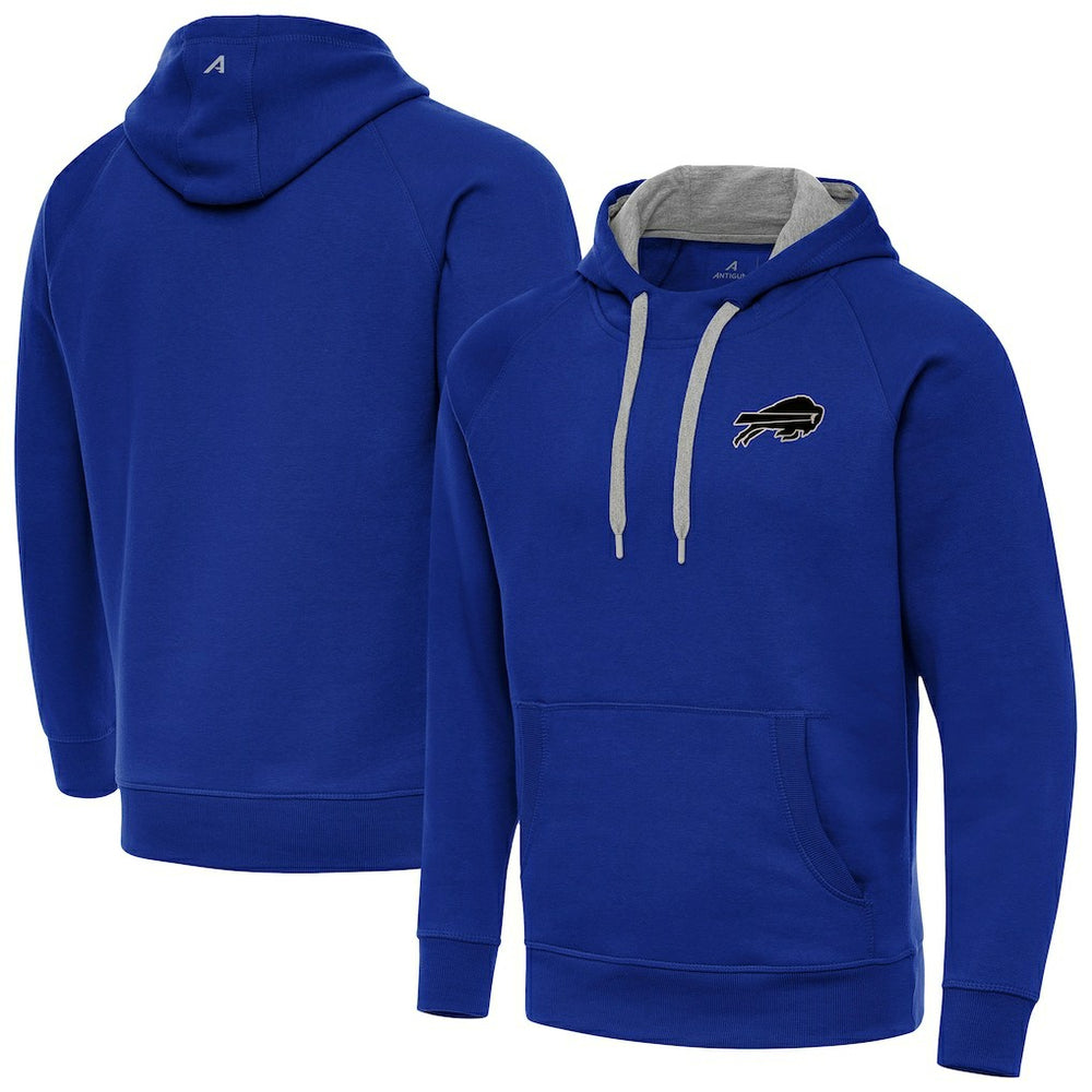 Buffalo Bills Antigua Brushed Carbon Victory Pullover Hoodie - Royal cheap
