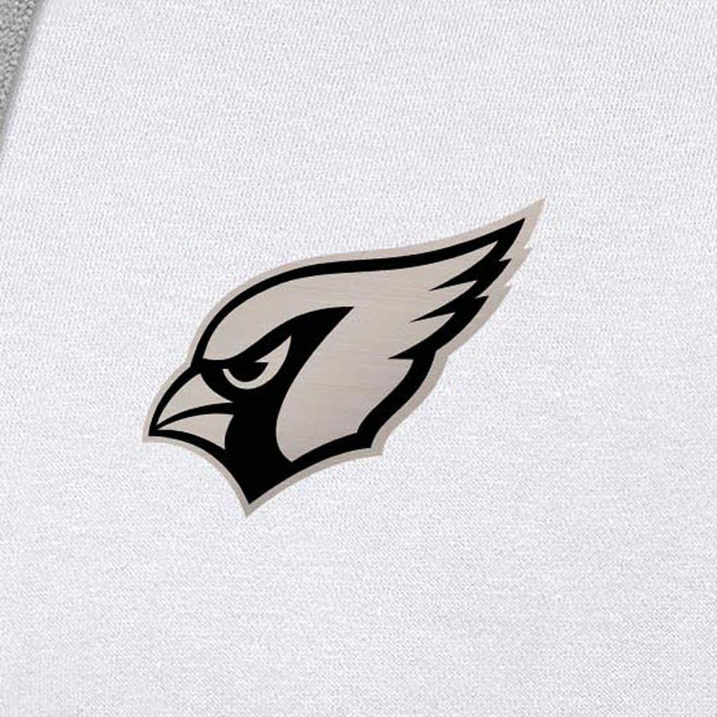 Arizona Cardinals Antigua Brushed Carbon Victory Pullover Hoodie - White on sale