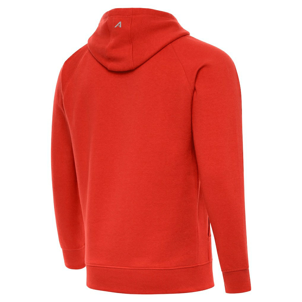 Cleveland Browns Antigua Brushed Carbon Victory Pullover Hoodie - Orange for sale