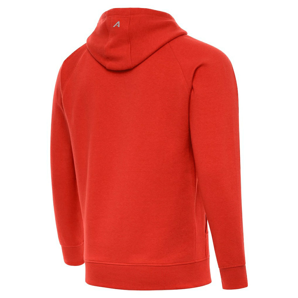 Cleveland Browns Antigua Brushed Carbon Victory Pullover Hoodie - Orange for sale