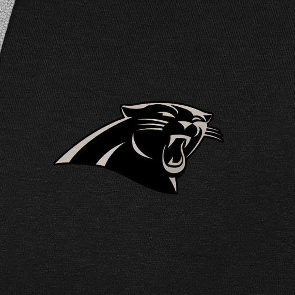 Carolina Panthers Antigua Brushed Carbon Victory Pullover Hoodie - Black on sale