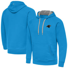 Carolina Panthers Antigua Brushed Carbon Victory Pullover Hoodie - Blue online