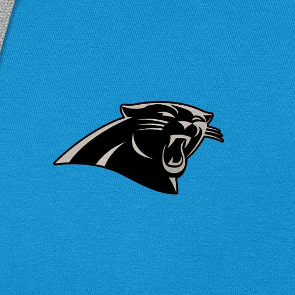 Carolina Panthers Antigua Brushed Carbon Victory Pullover Hoodie - Blue online