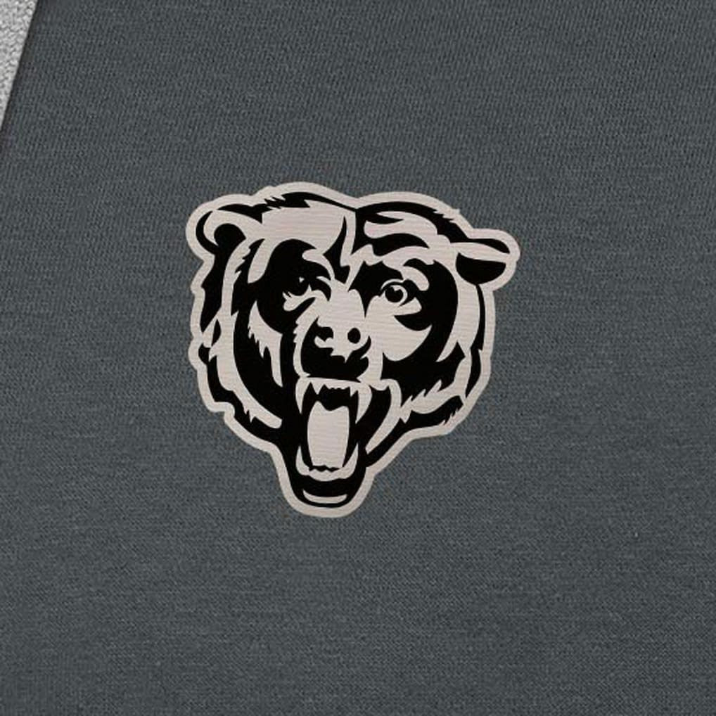 Chicago Bears Antigua Brushed Carbon Victory Pullover Hoodie - Charcoal cheap